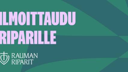 Teksti: Ilmoittaudu riparille. Rauman riparit.